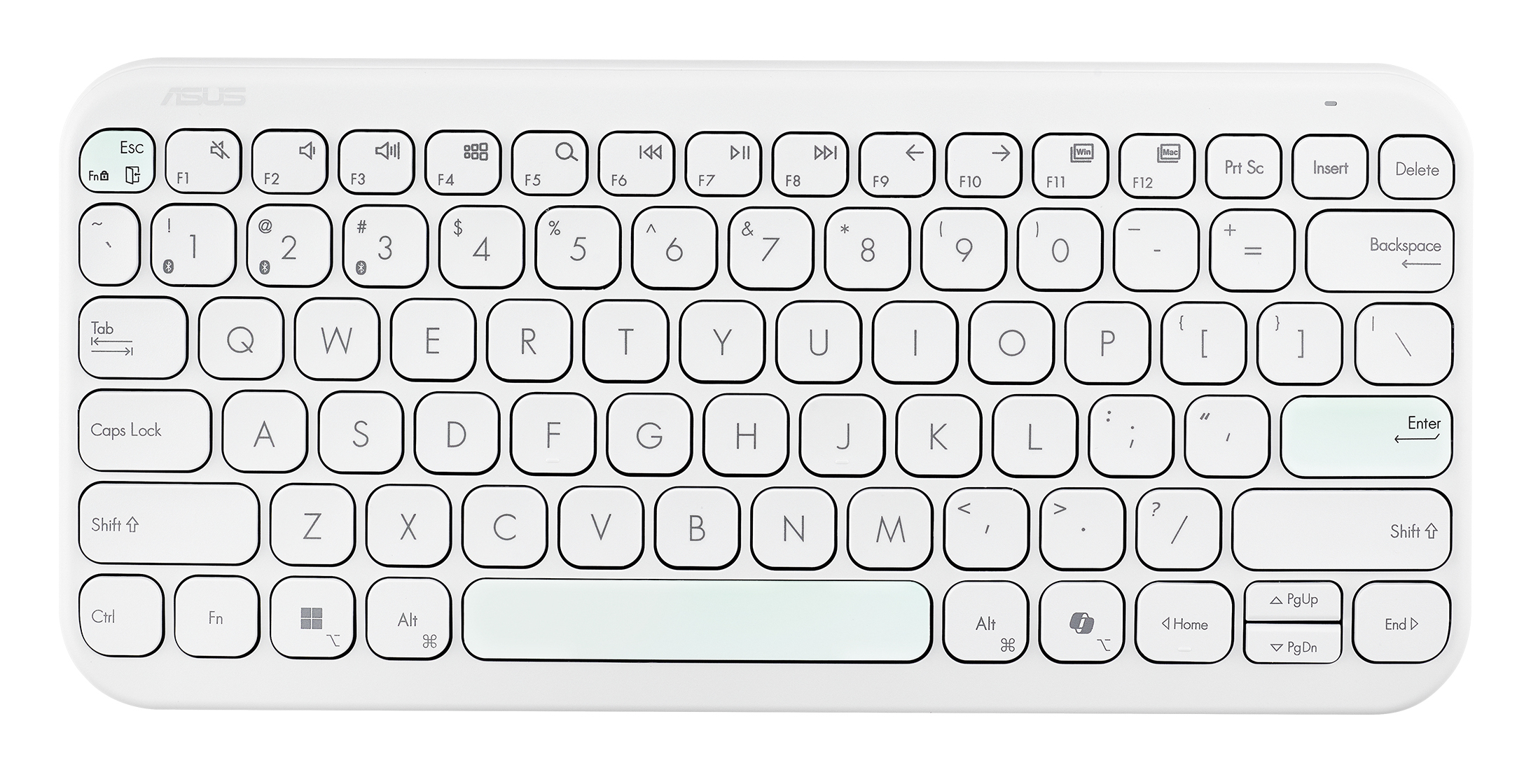 ASUS KW100 Marshmallow Tastatur weiß