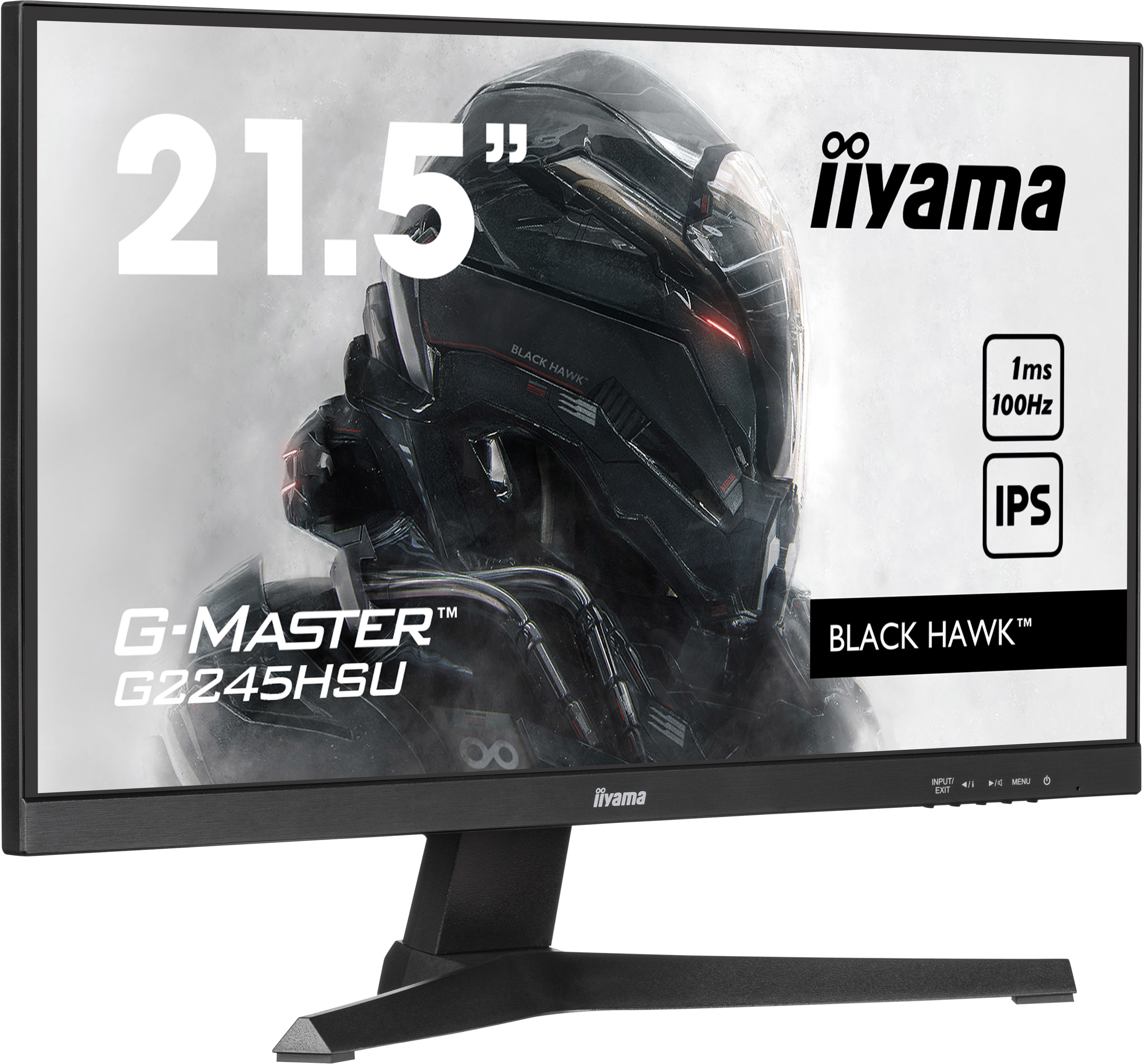 IIYAMA 54.5cm (21.5") G2245HSU-B2  16:9 HDMI+DP+2xUSB IPS