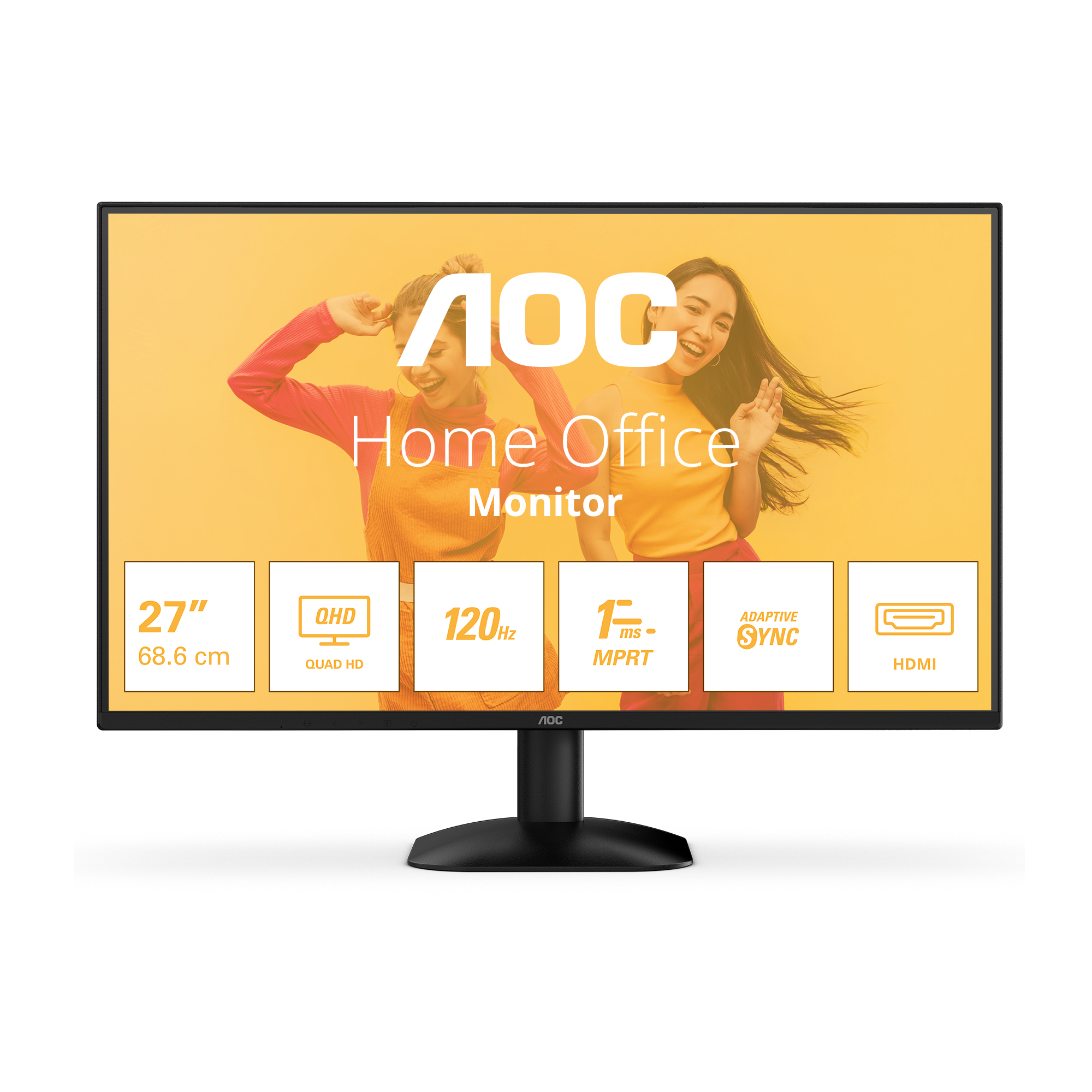 AOC 68,6cm (27")  Q27B35S3  16:09 HDMI+DP IPS black