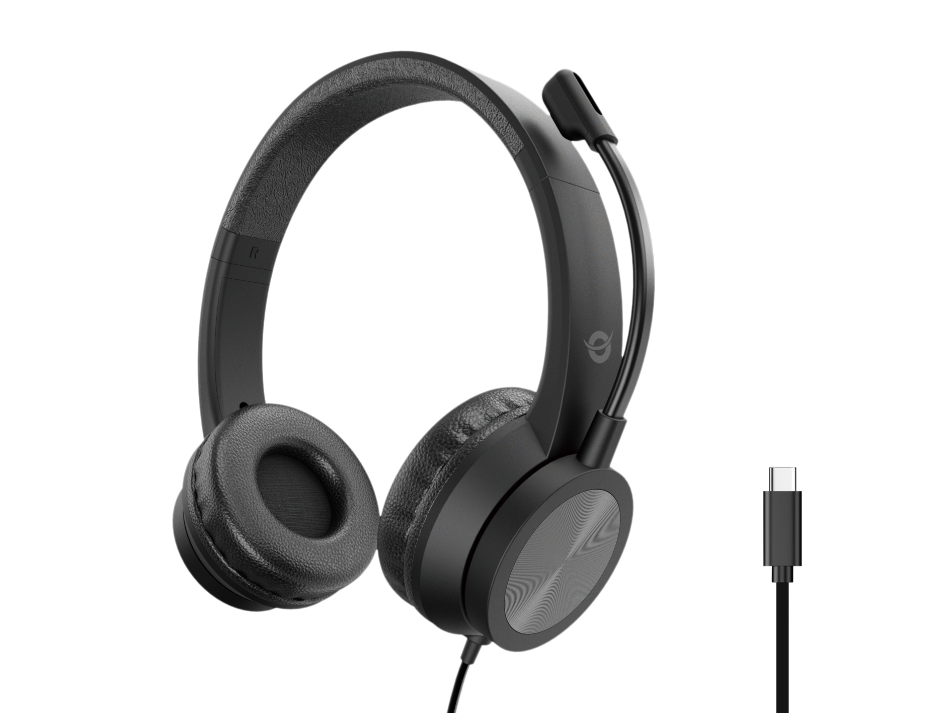 CONCEPTRONIC Headset Stereo USB-C/&shy;Mikro/&shy;Bedien./&shy;ANC 2.00m sw