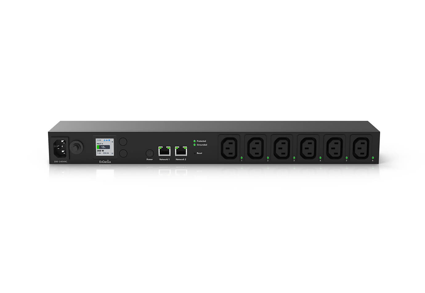 EnGenius Cloud Managed 1U 10A Smart PDU with 6 Metered
