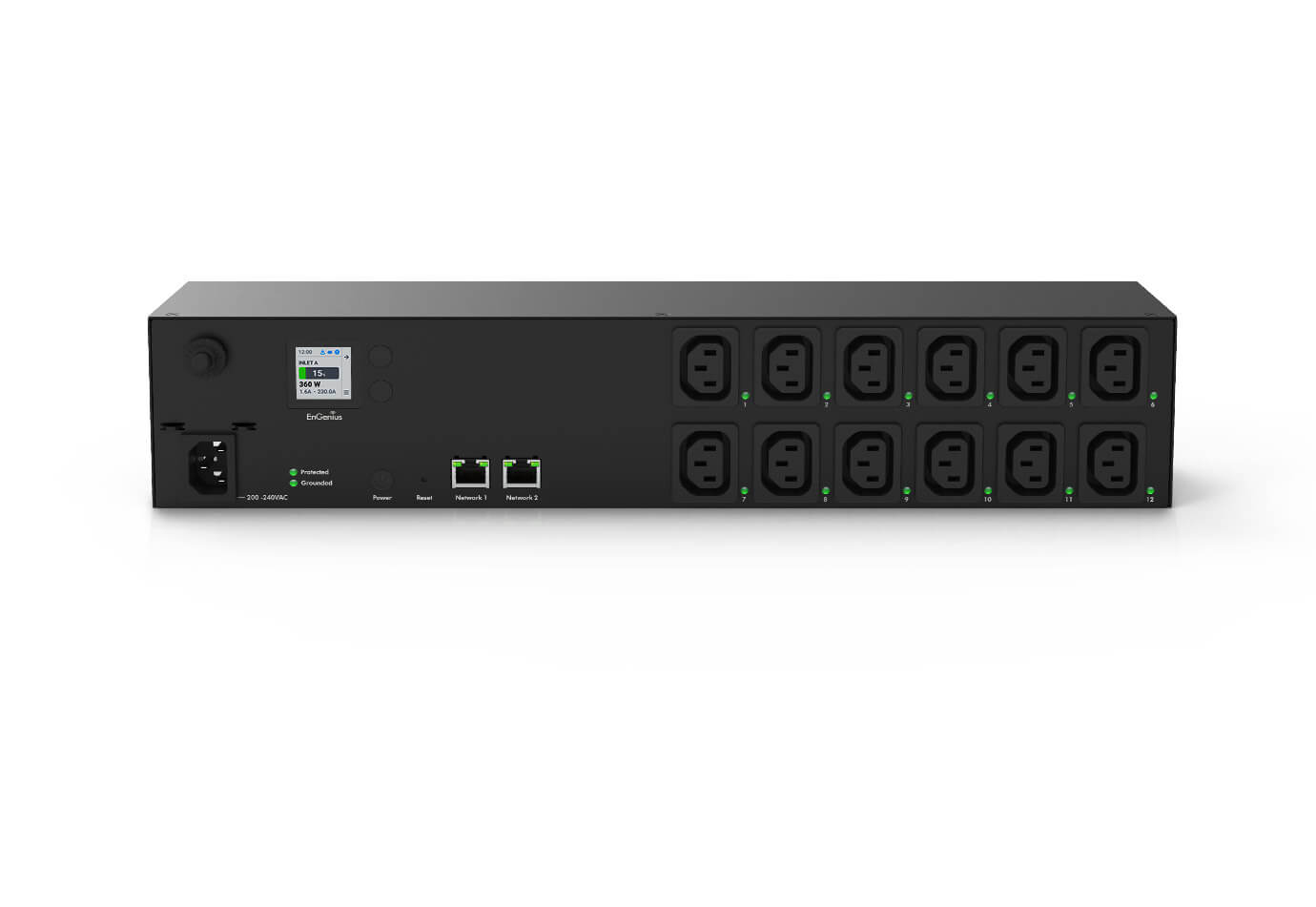 EnGenius Cloud Managed 2U 10A Smart PDU with 12 Metered