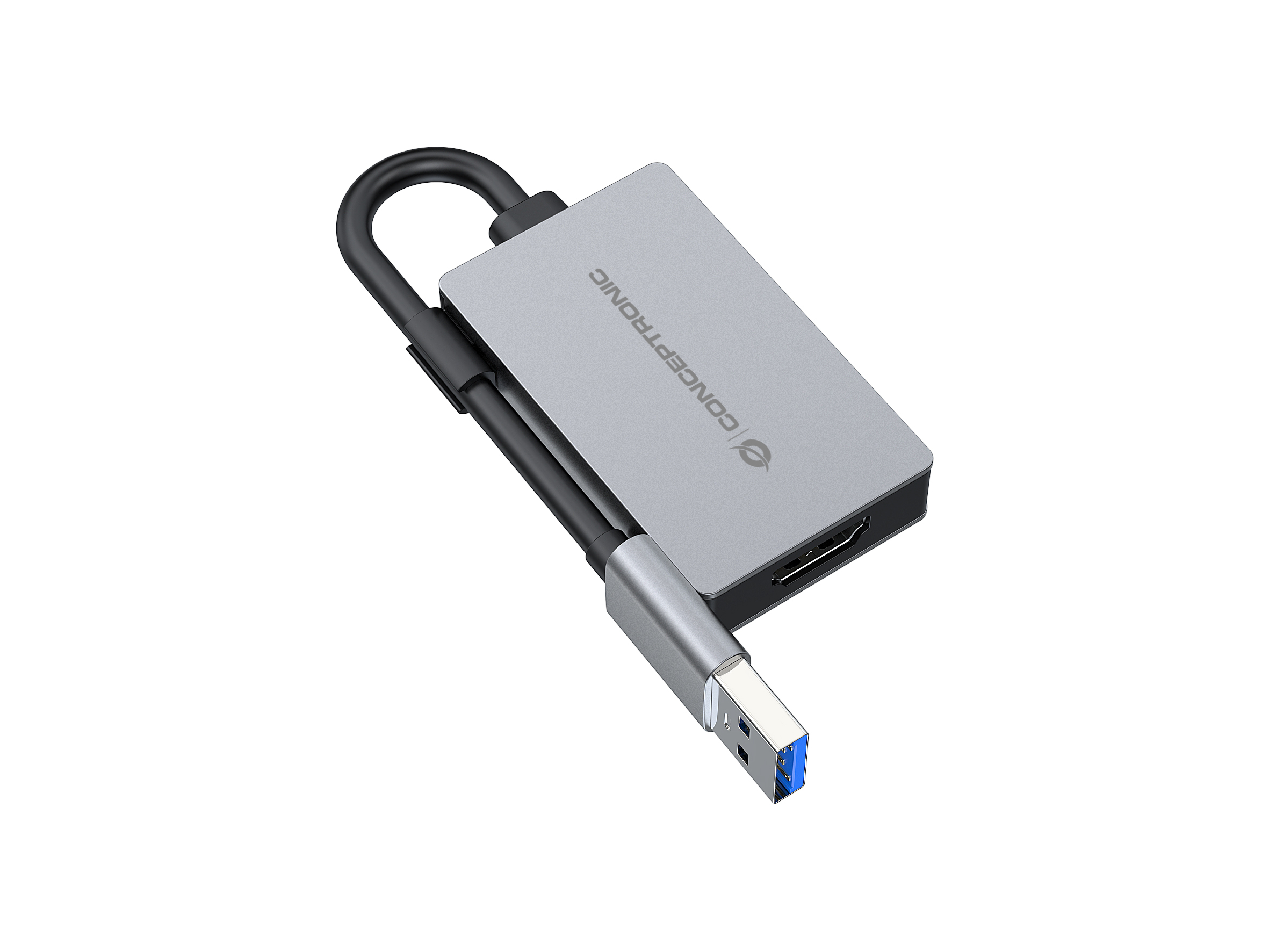 CONCEPTRONIC Adapter USB-A3.2->HDMI1.4 1080/&shy;60Hz    0.16m gr