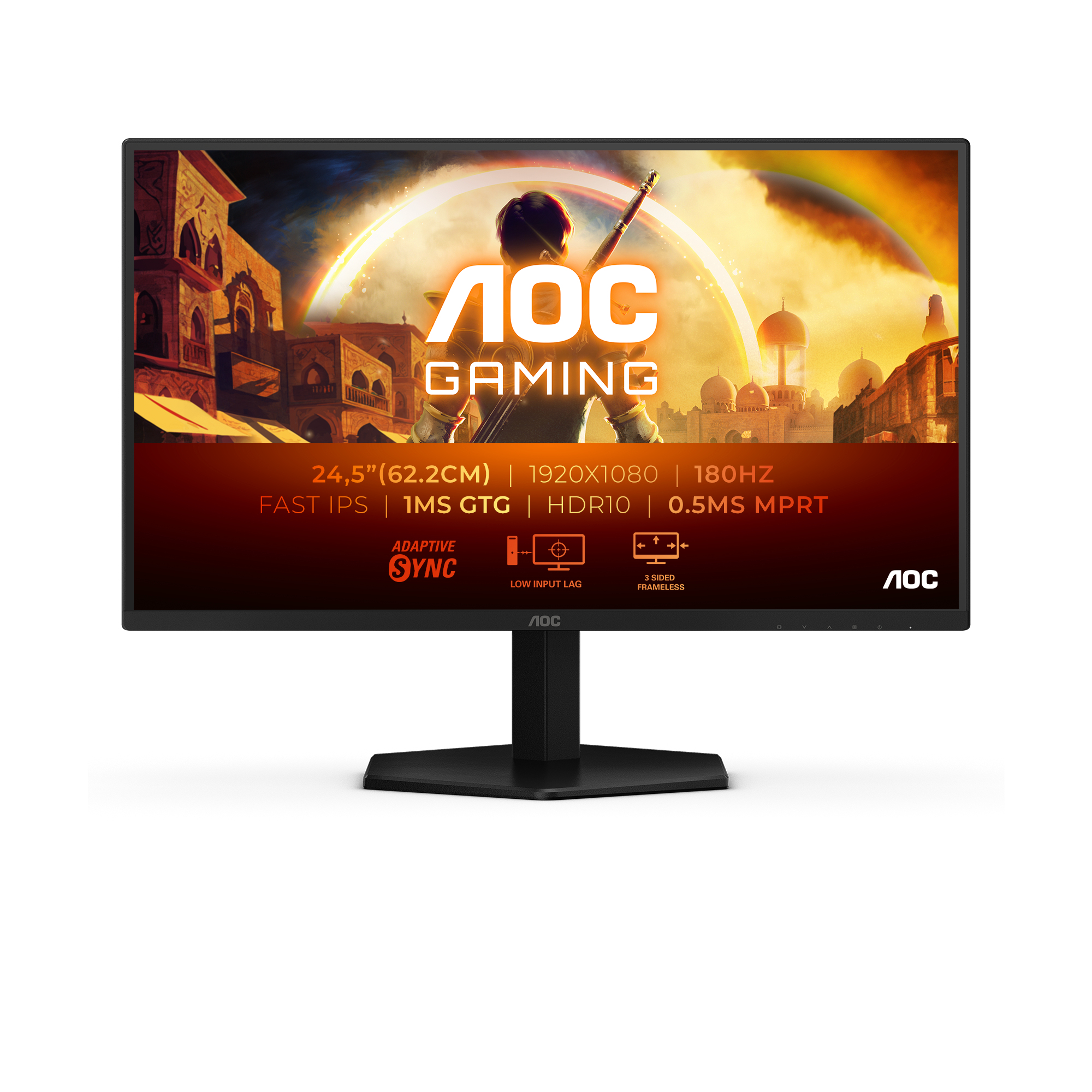 AOC 62,2cm (24,5") 25G42E 16:09   HDMI+DP black/&shy;grey