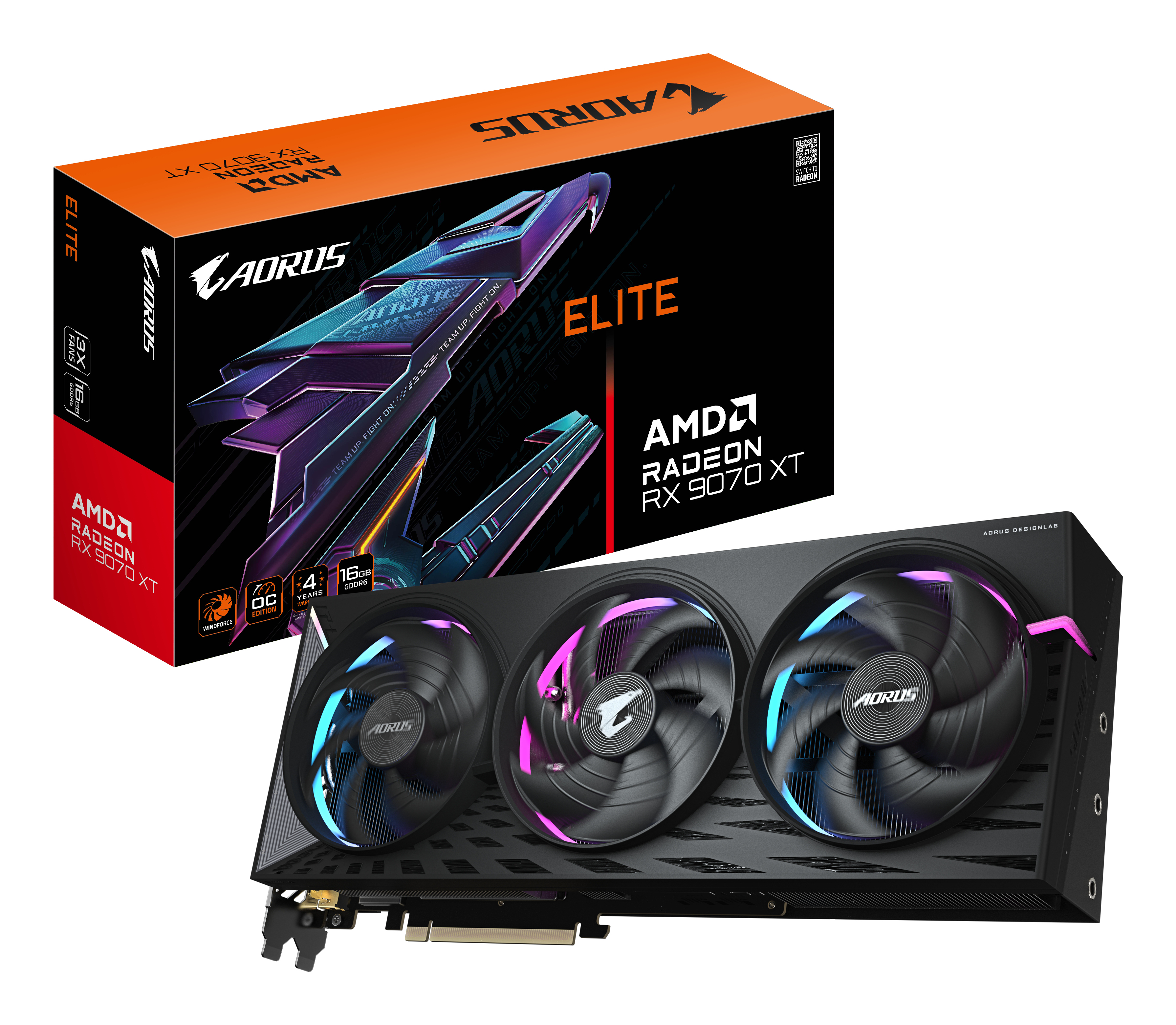 Gigabyte Radeon RX9070 XT Elite     16GB GDDR6 2xHDMI 2xDP