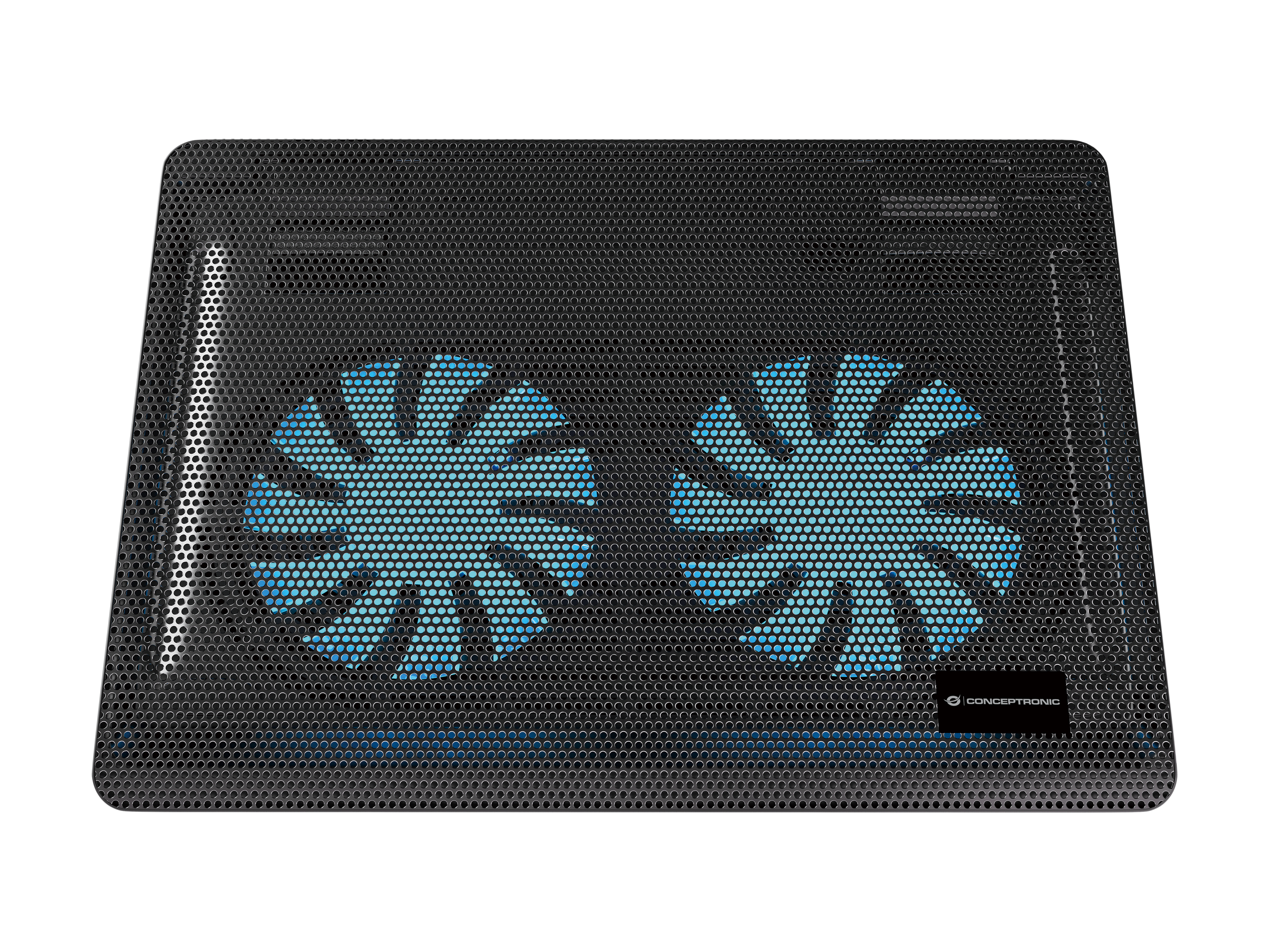 CONCEPTRONIC 2-Fan USB-A2.0 Laptop-Kühlpad  3Kg     15.6" sw