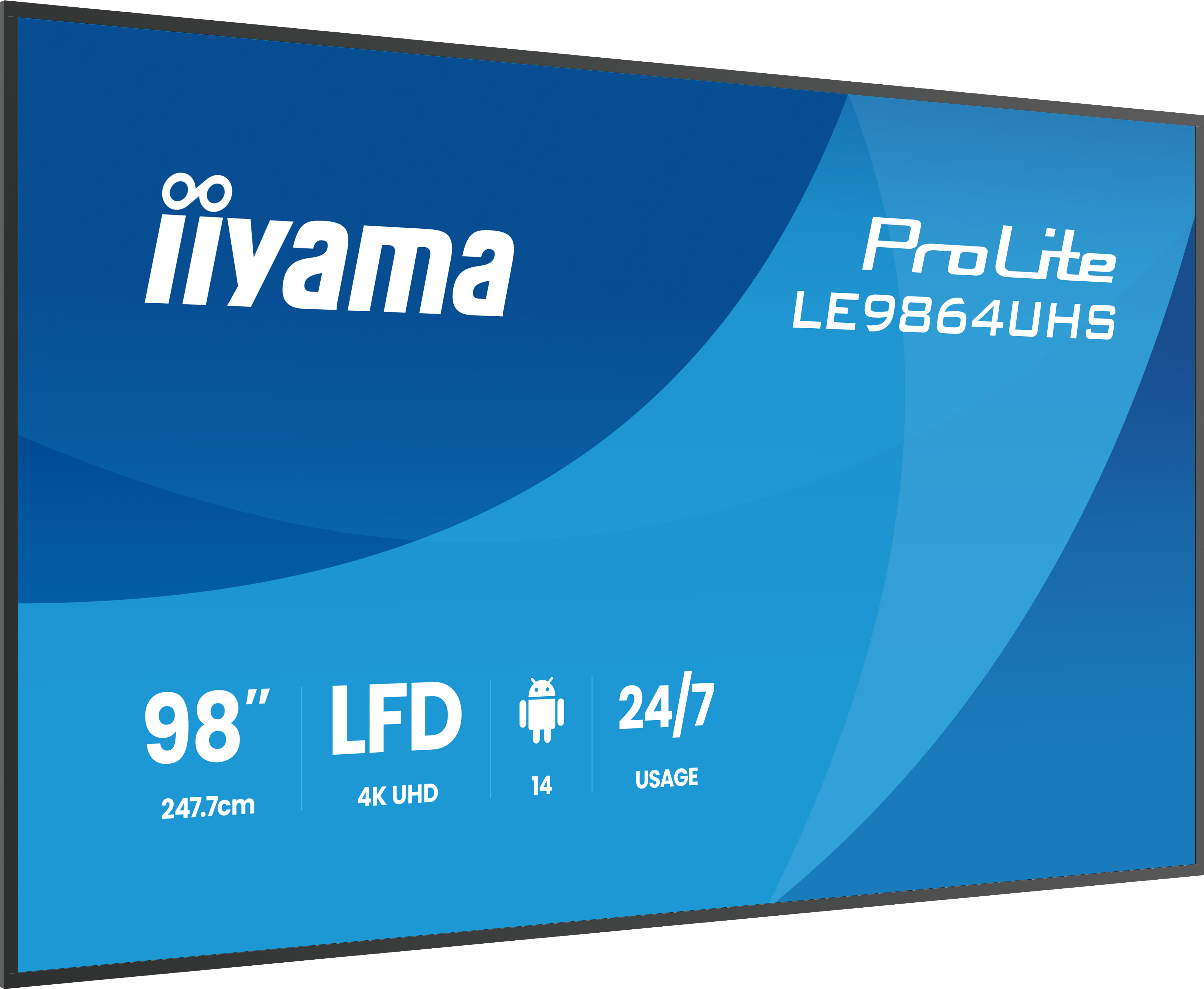 IIYAMA 247.7cm(97,5") LE9864UHS-B1AG 16:9 2xHDMI+USB-C (Speditio