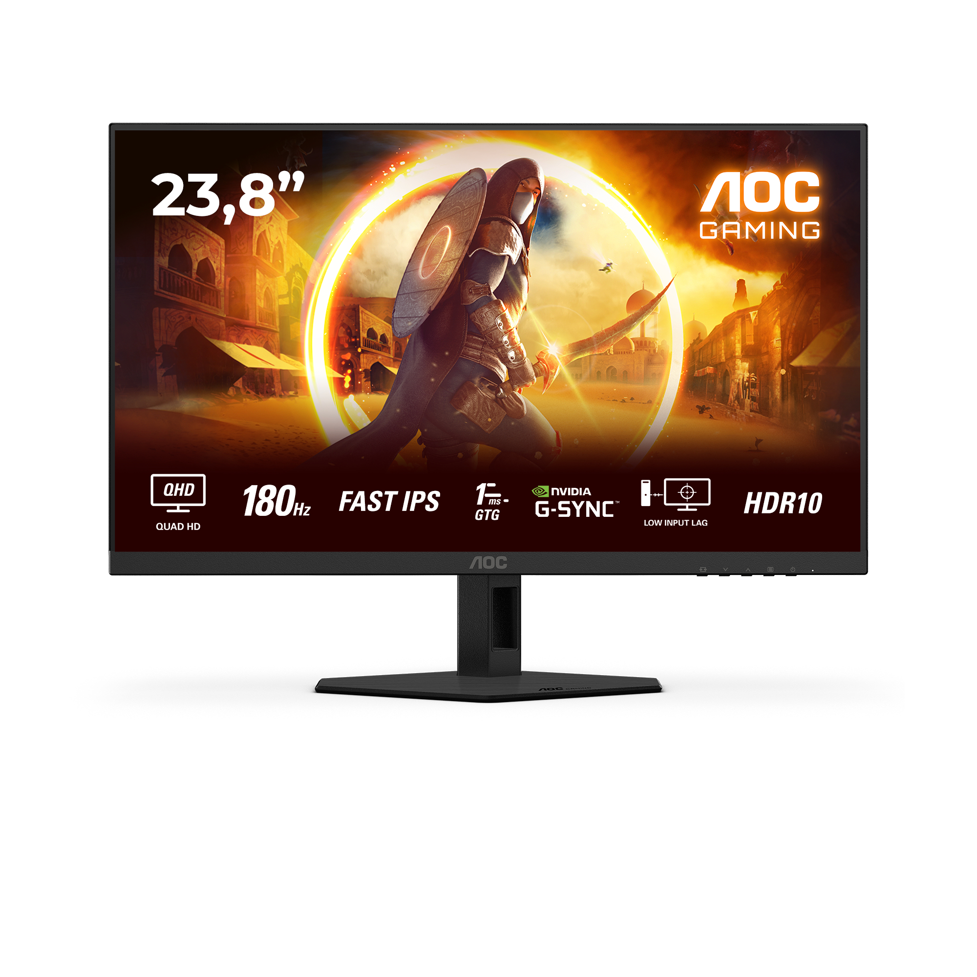 AOC 60,4cm (23,8") Q24G4RE  16:09 2xHDMI+DP IPS black-red