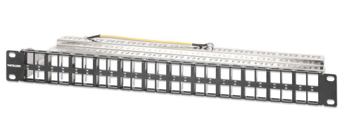 INTELLINET 48-Port Patchpanel geschirmt und unbestückt 1 HE