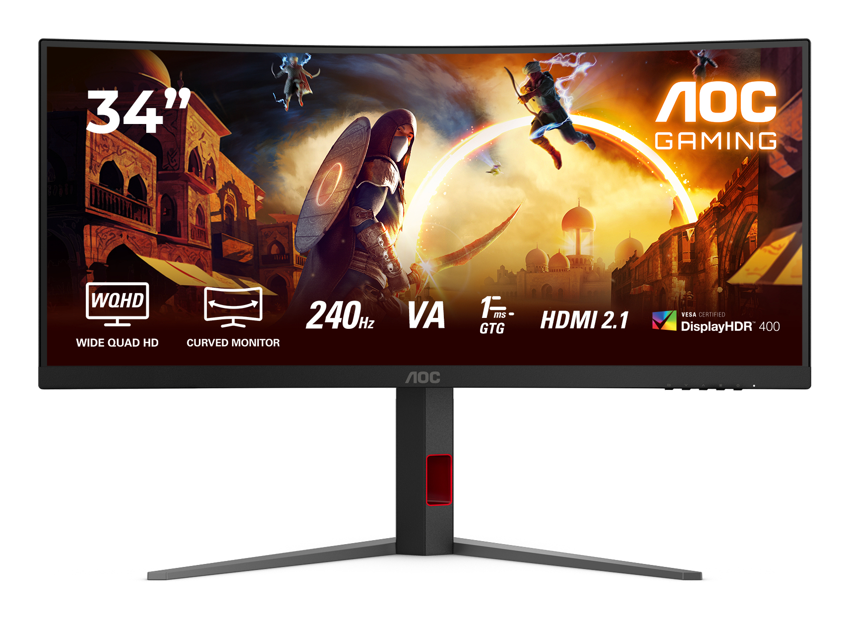 AOC 86,4cm (34")  CU34G4Z     21:09 2xHDMI+DP+USB Curved