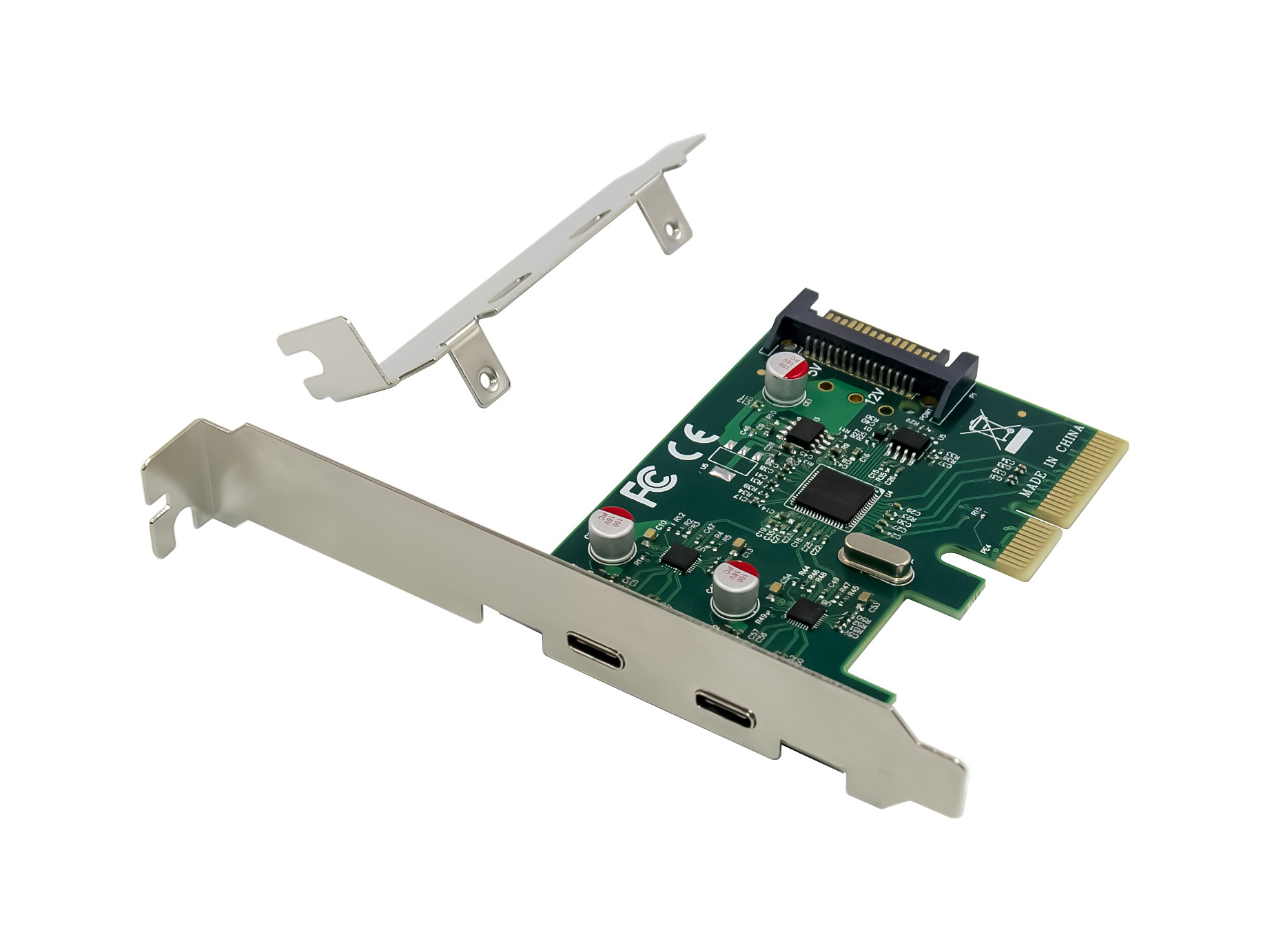 CONCEPTRONIC 4xPCIe3.0 Card 2xUSB-C3.2 Gen2           10Gbps