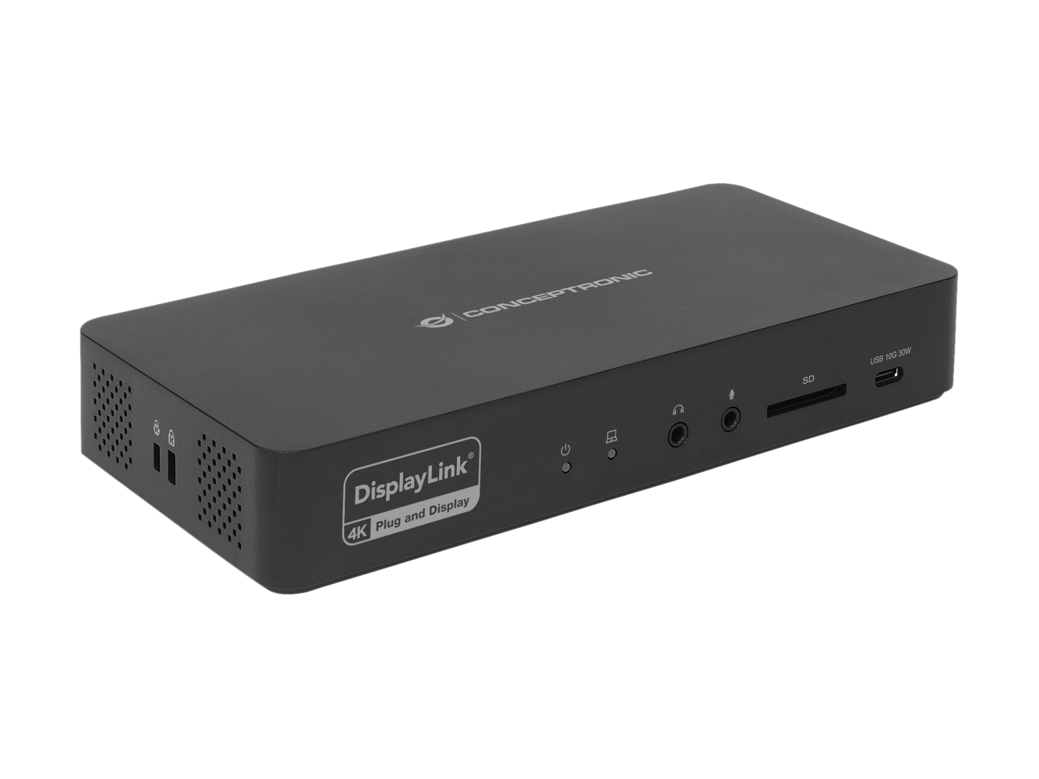 CONCEPTRONIC 17-1 Dock USB-C->HDMI/&shy;DP/&shy;GbE/&shy;3xUSB-C/&shy;+  135W sw