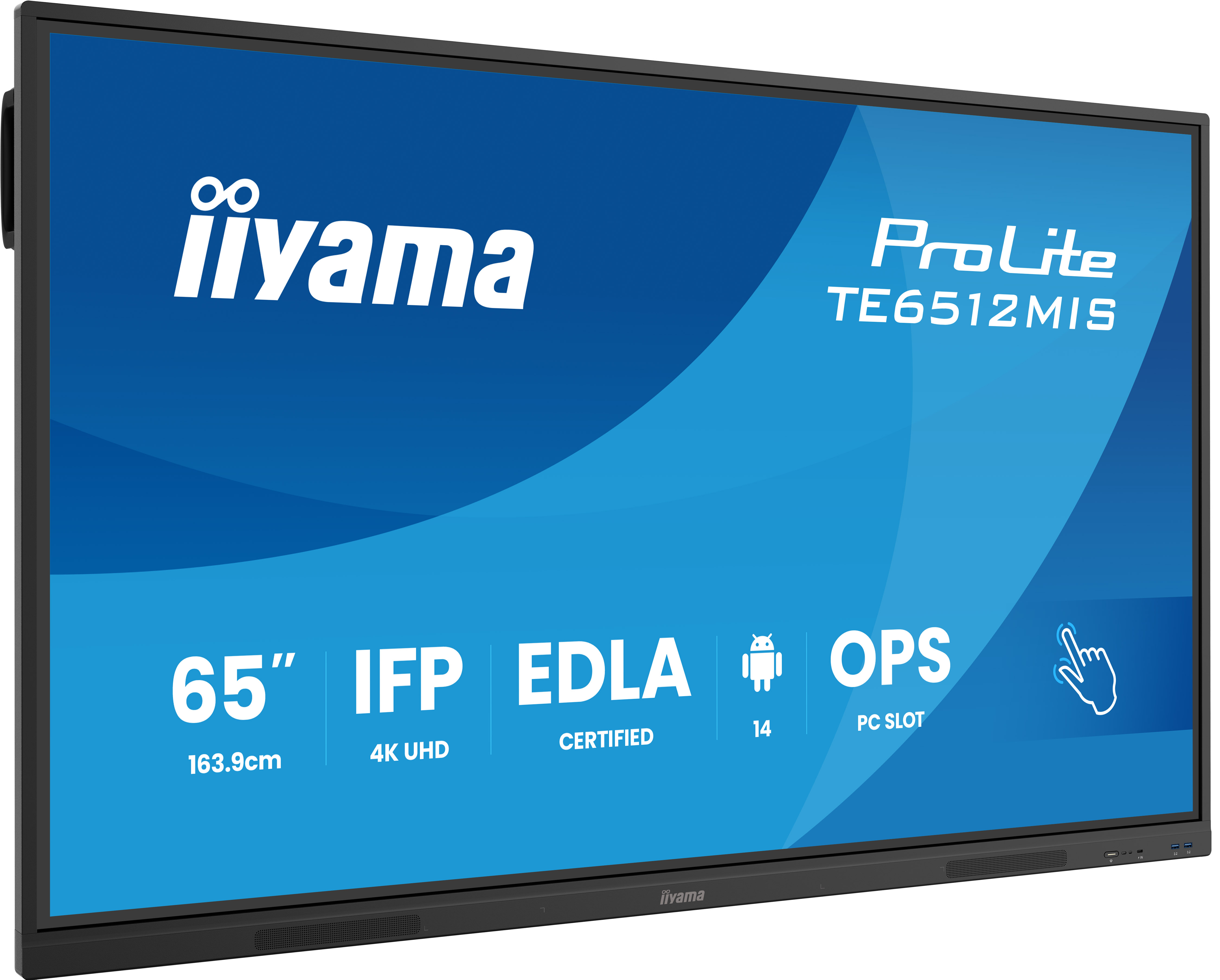 IIYAMA 163.9cm(65") TE6512MIS-B4AG 16:9 Touch HDMI+DP+USB-C (Spe