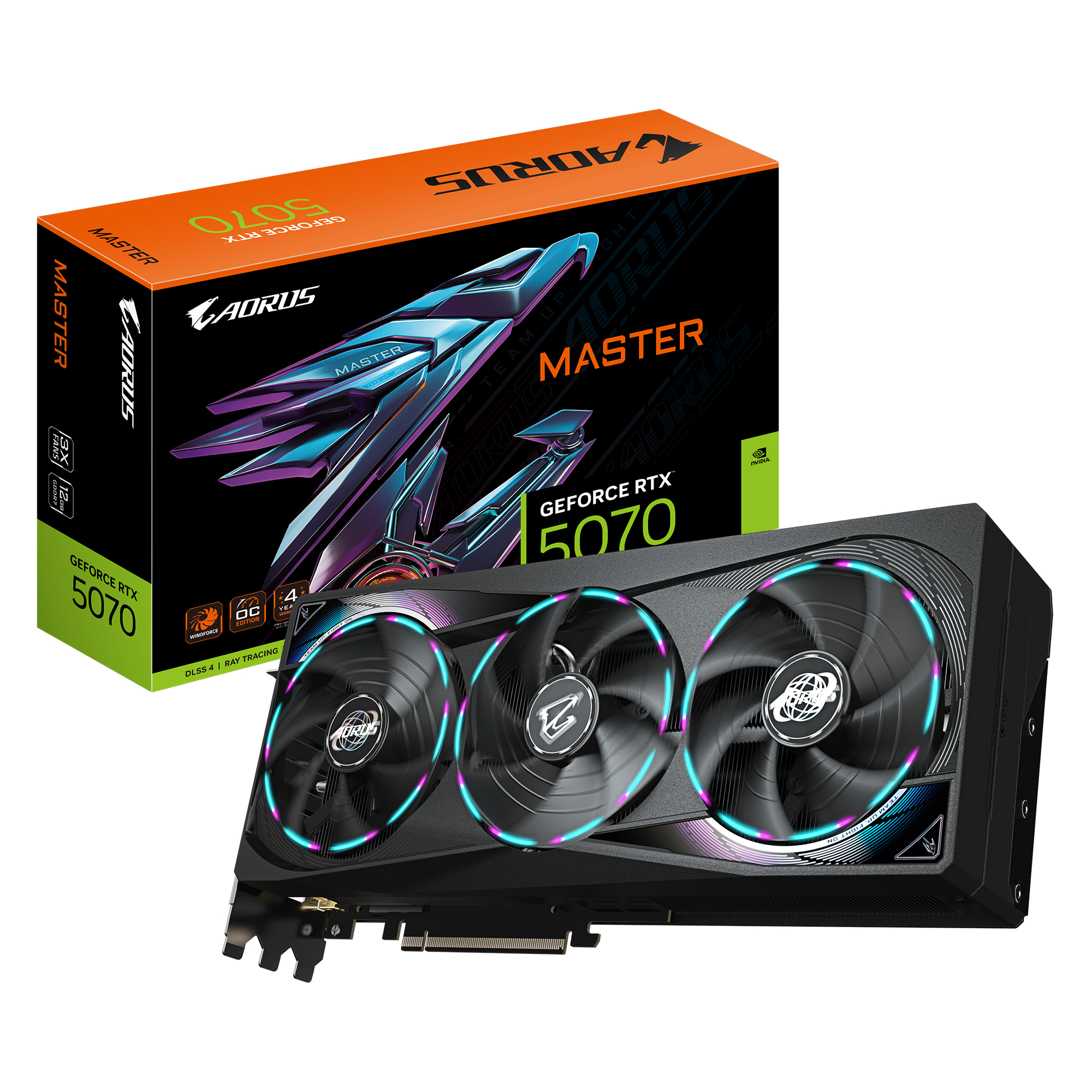Gigabyte RTX5070 AORUS Master      12GB GDDR7 HDMI 3xDP