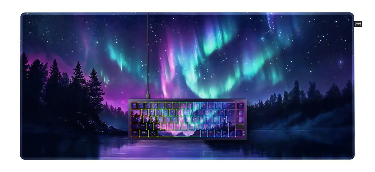 CHERRY XTRFY Gaming Keyboard+Mousepad Northern Light Bundle
